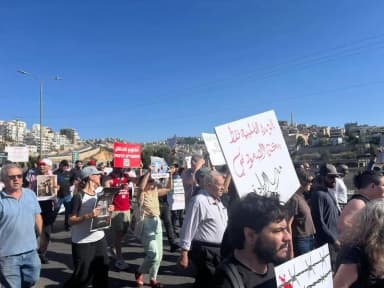 أم الفحم تشهد مظاهرة حاشدة ضد الحرب والاعتقالات الإدارية 